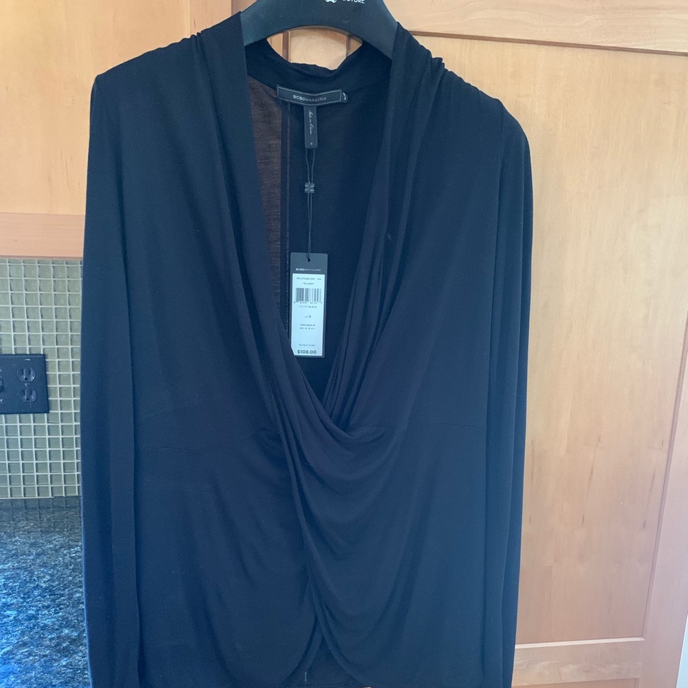 BCBG Maxazaria Black Drop Front Very Sexy